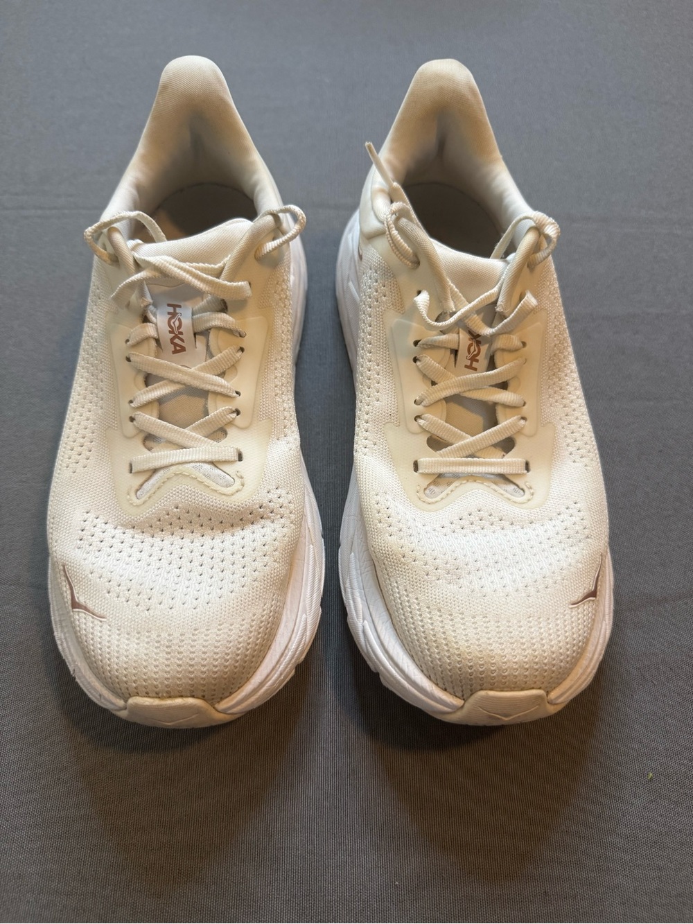 HOKA Arahi 7 Women's Running Shoes | White | Stability Running Sneakers | Size 8